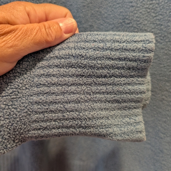 Exofficio Women's 1/4 Zip Cornflower Blue Pullover Super Warm Soft Sweater Sz XL - Picture 4 of 13